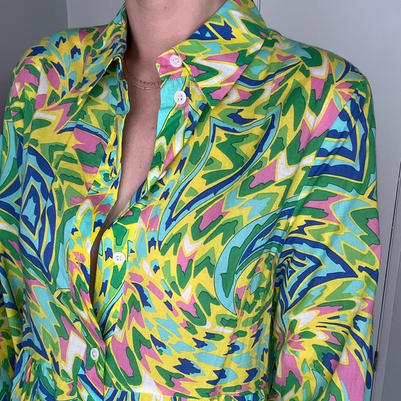 NWT Zara Colorful Button Up Sundress - Picture 4 of 5